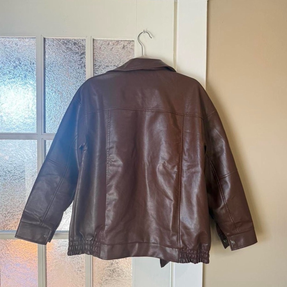 Brown Leather Jacket - image 2